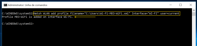 Netsh-WLAN-add-profile-filename-caminho-ficheiro-xml-Interface-nome-do-interface-user-current